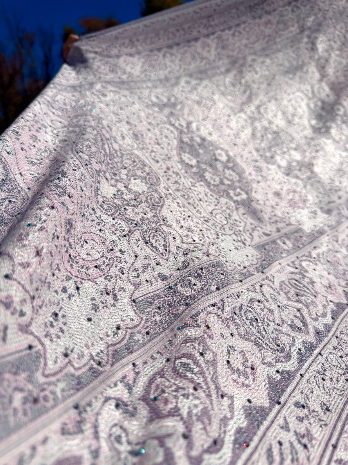 Lilac Rhinestone Pashmina