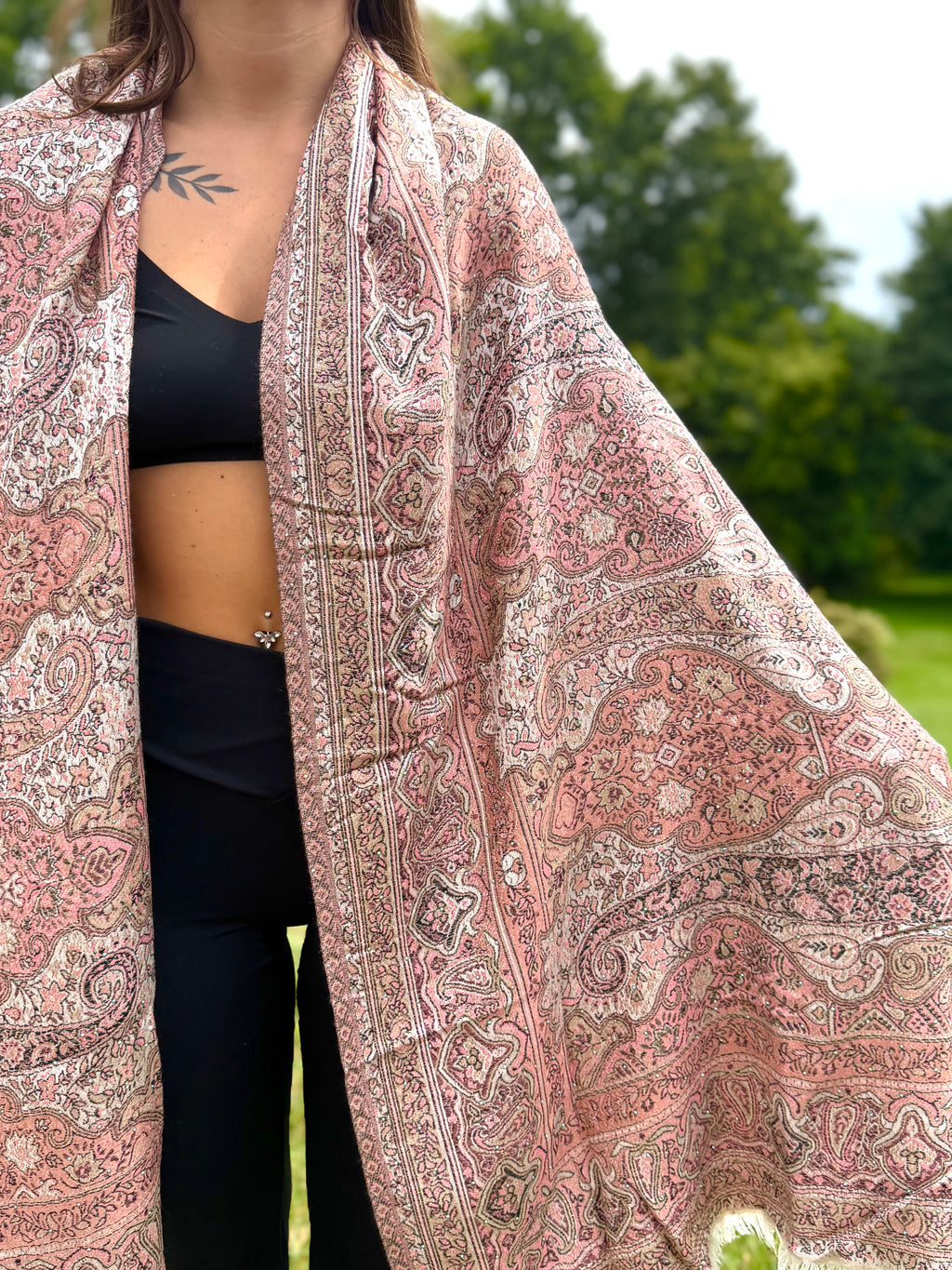 Sandy Sunset Rhinestone Pashmina