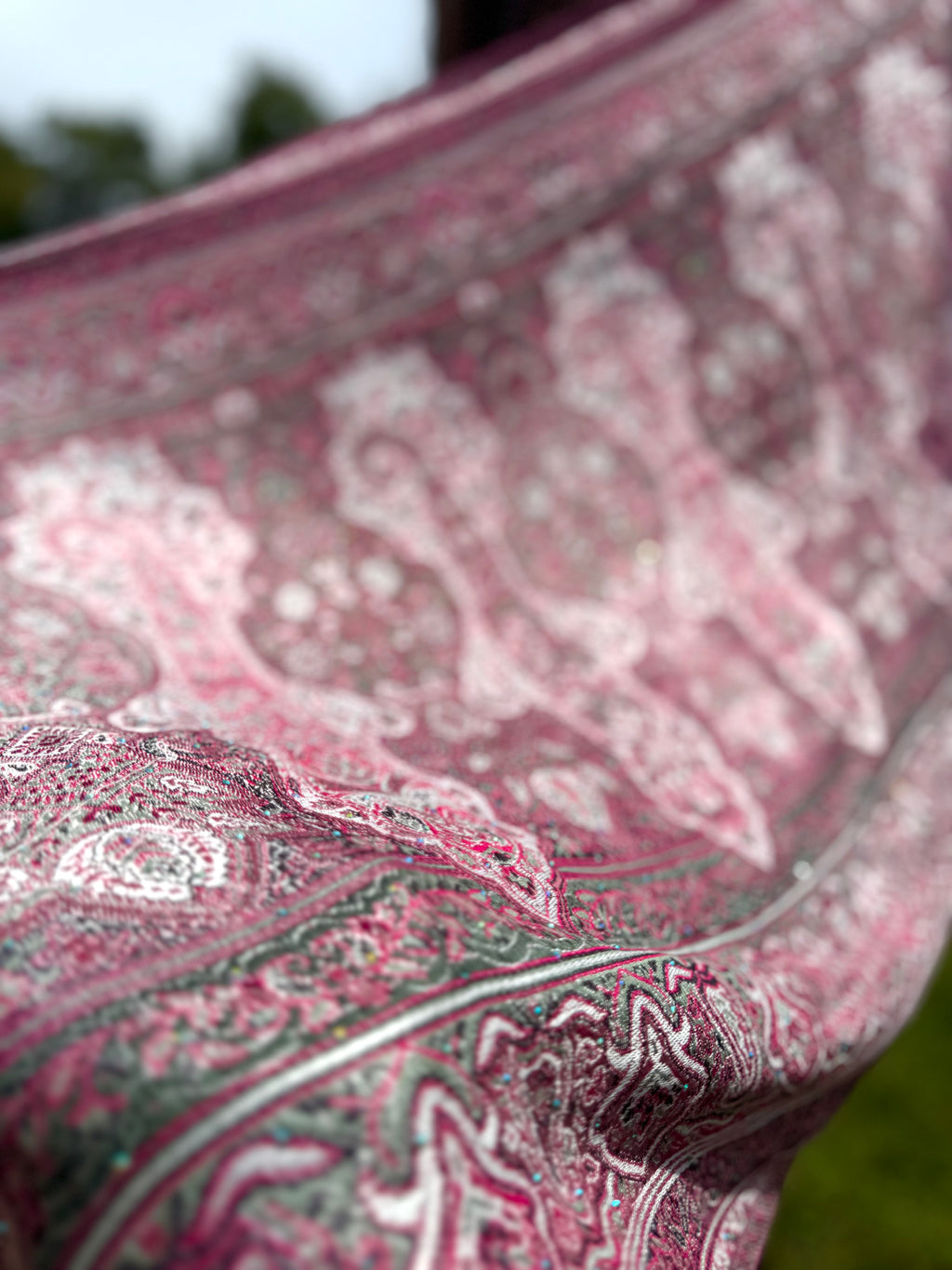 Rose Rhinestone Pashmina