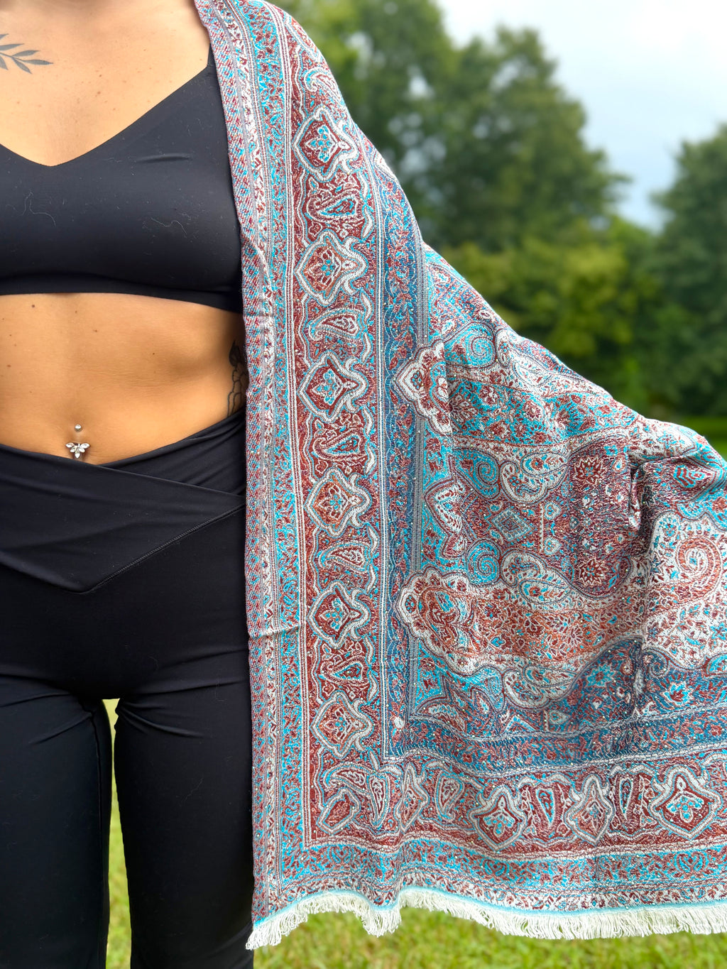 Marigold Rhinestone Pashmina