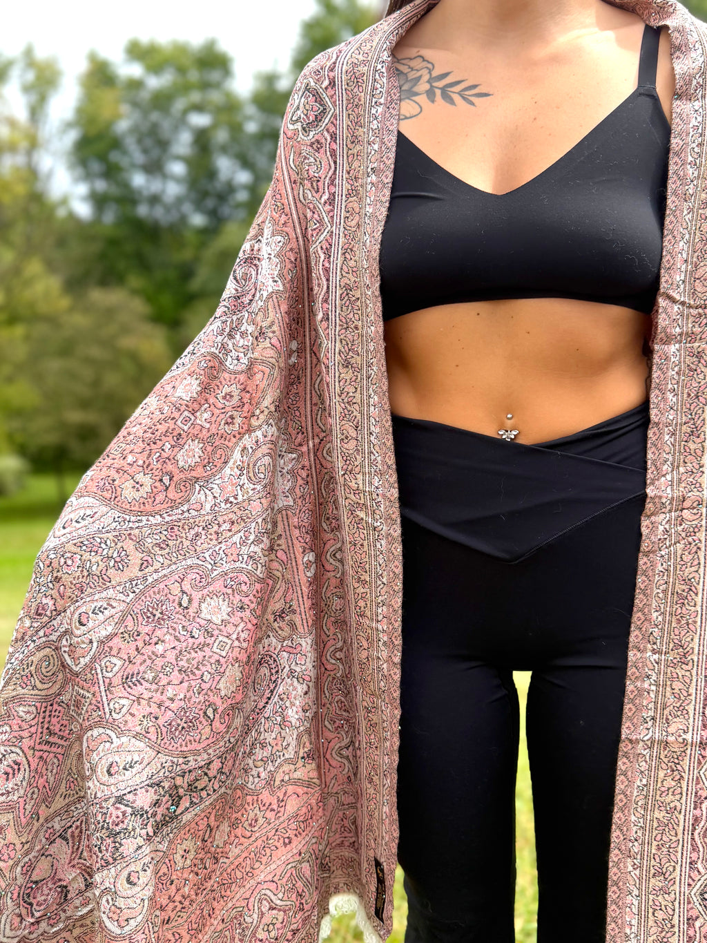 Sandy Sunset Rhinestone Pashmina
