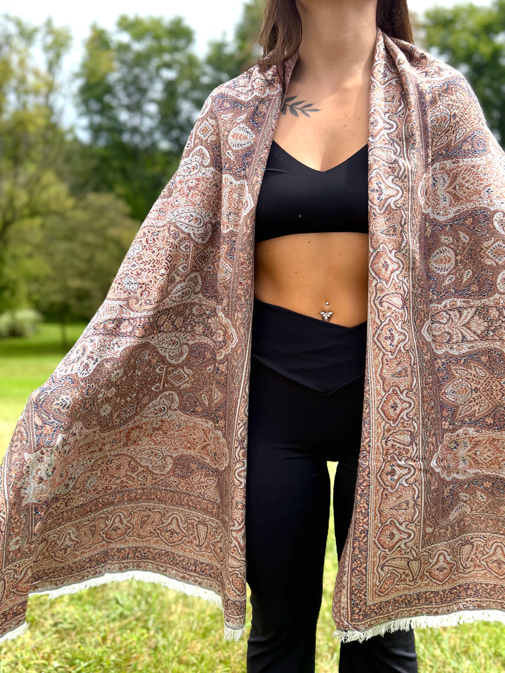 Mirage Rhinestone Pashmina
