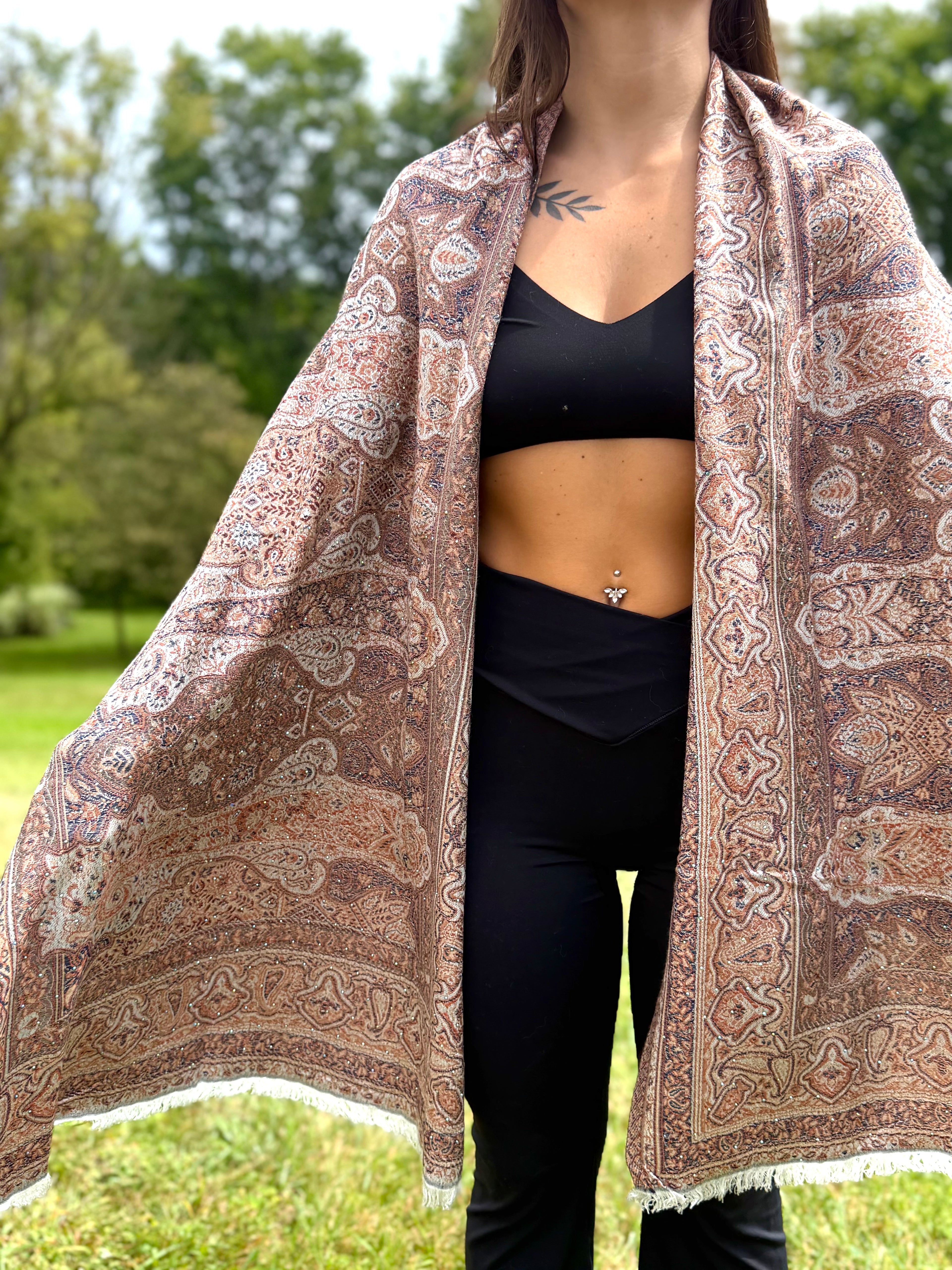 Mirage Rhinestone Pashmina