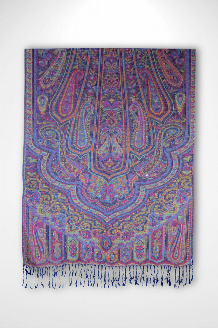 Navy Sparkly Rhinestone Pashmina