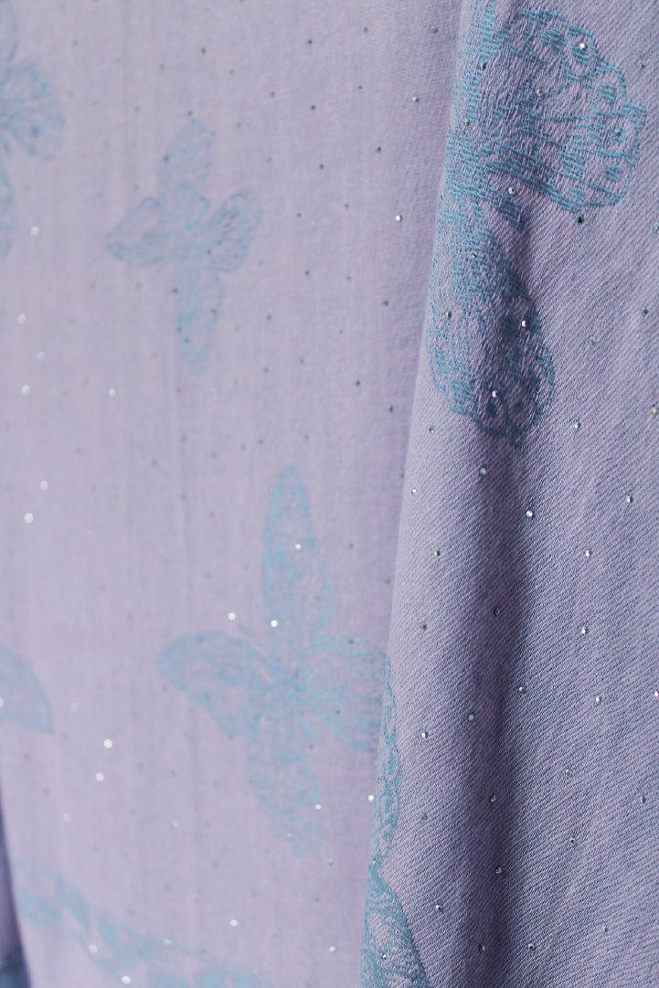 Butterfly Sparkly Rhinestone Pashmina