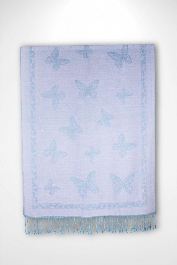 Butterfly Sparkly Rhinestone Pashmina