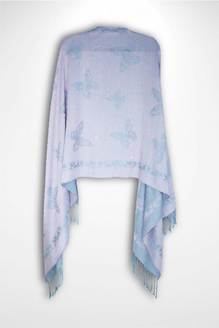 Butterfly Sparkly Rhinestone Pashmina