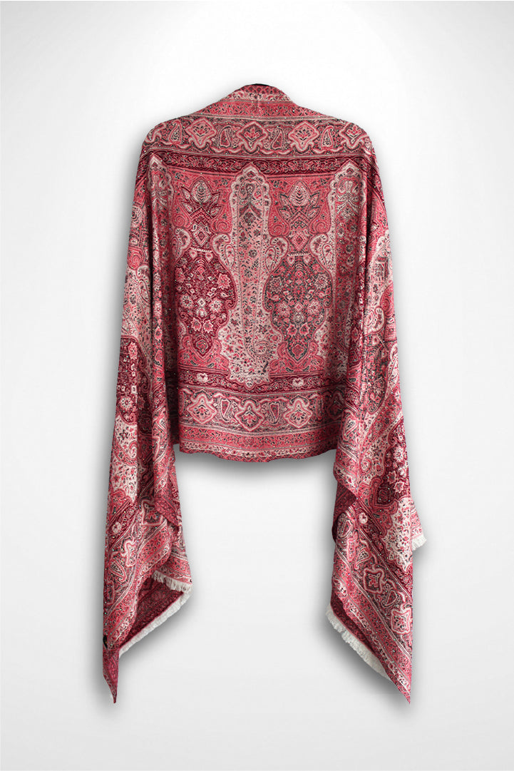 Red & Pink Rhinestone Pashmina