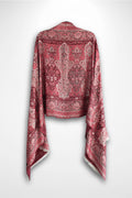 Red & Pink Rhinestone Pashmina