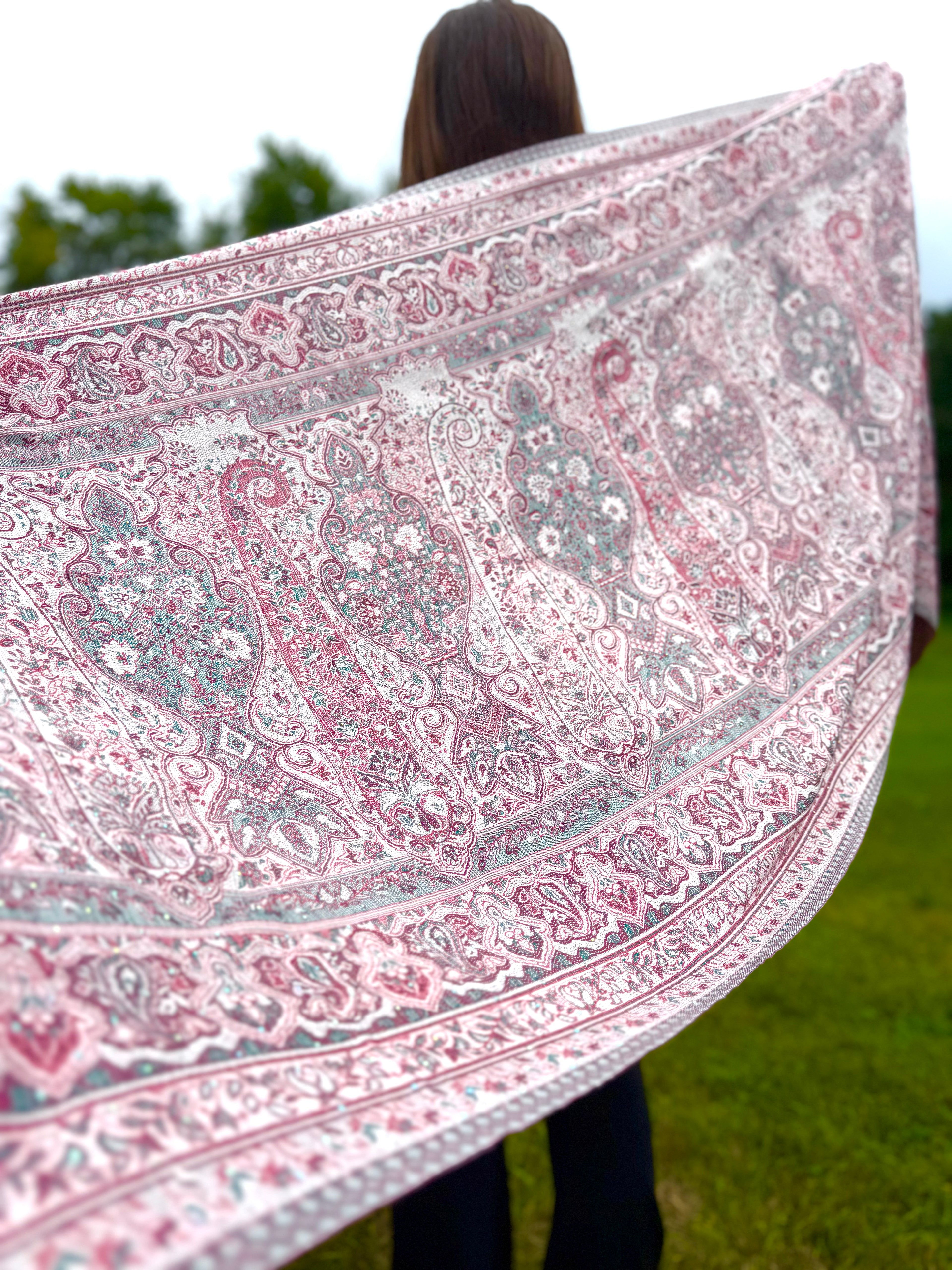 Cotton Candy Rhinestone Pashmina