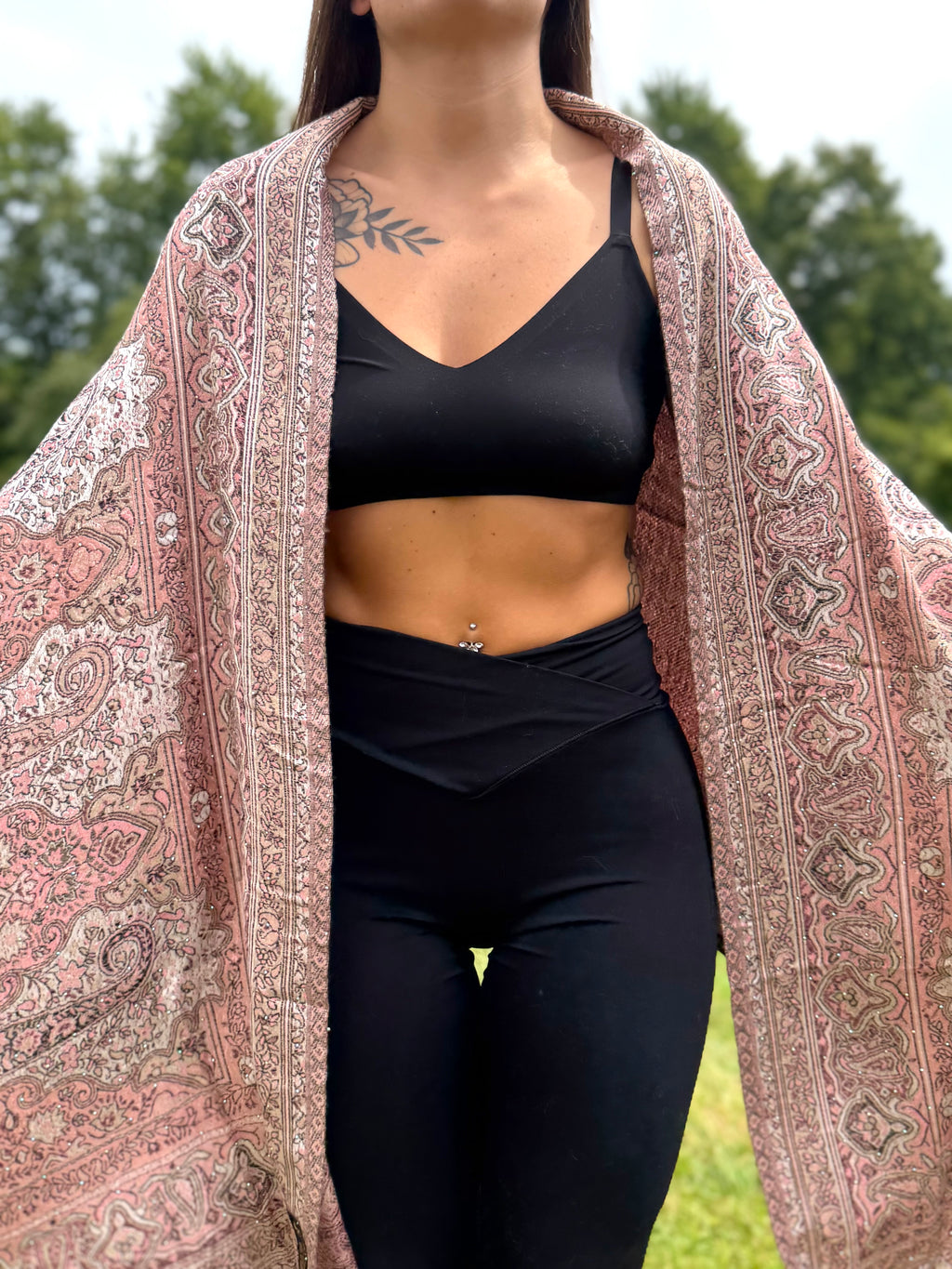 Sandy Sunset Rhinestone Pashmina