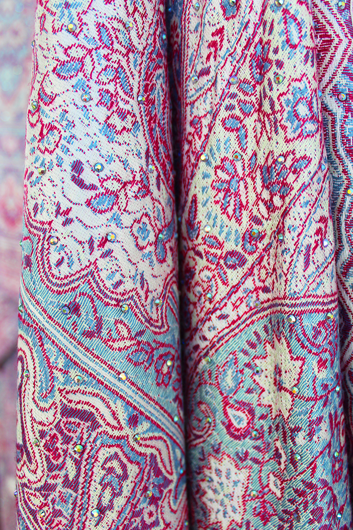 Pink & Purple Rhinestone Pashmina