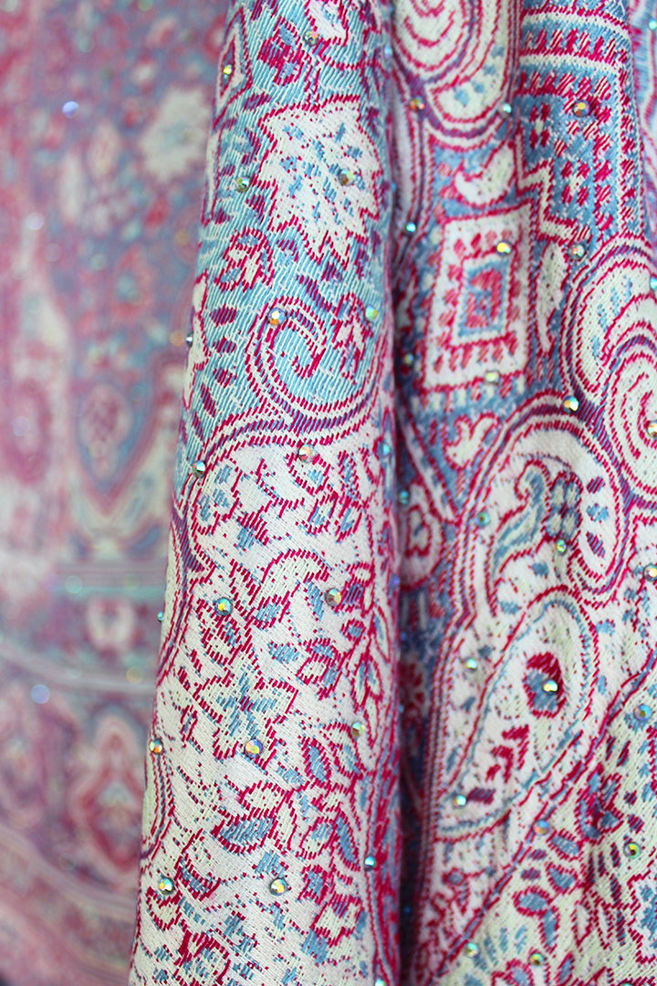 Pink & Purple Rhinestone Pashmina
