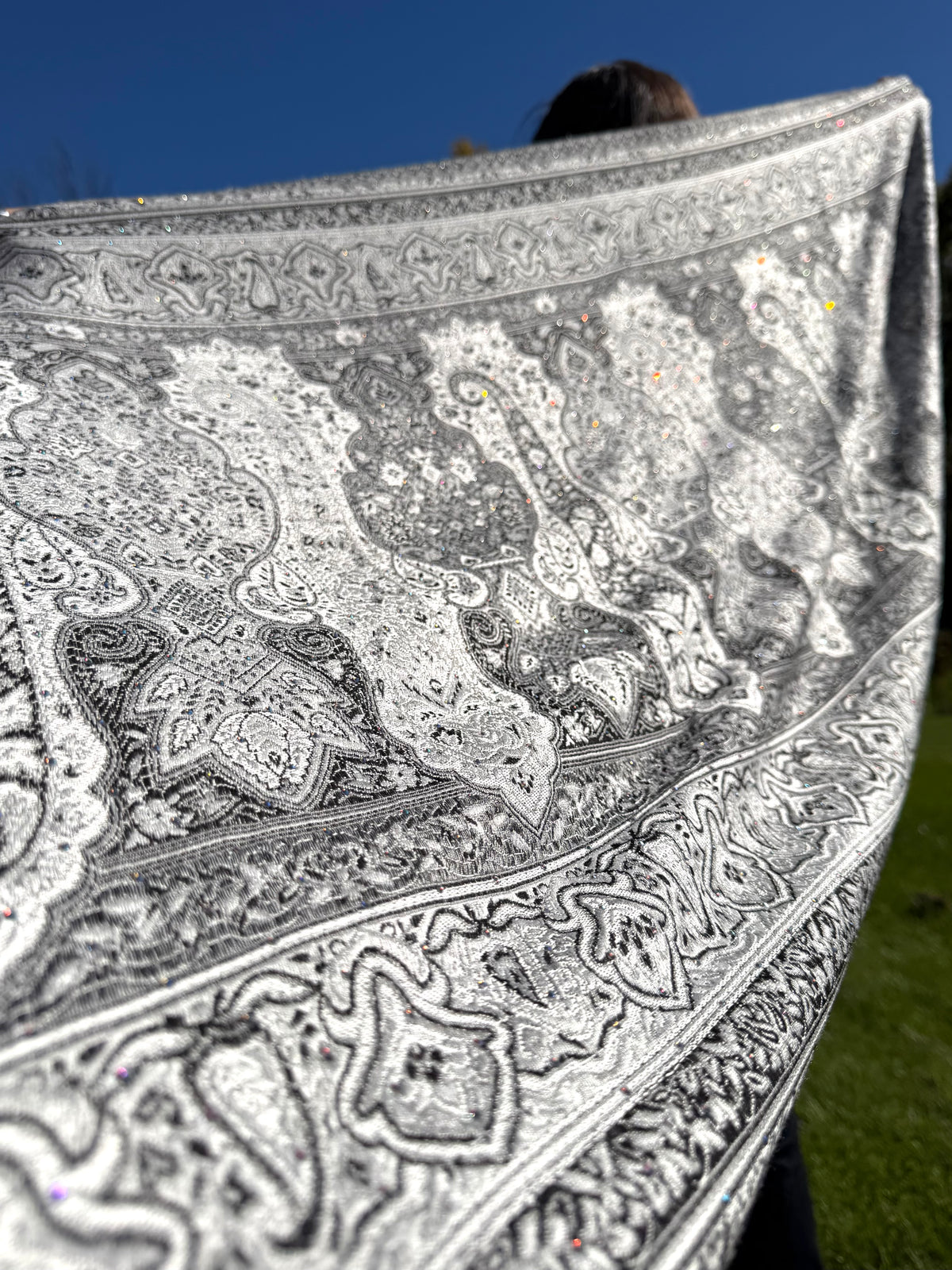 Static Rhinestone Pashmina