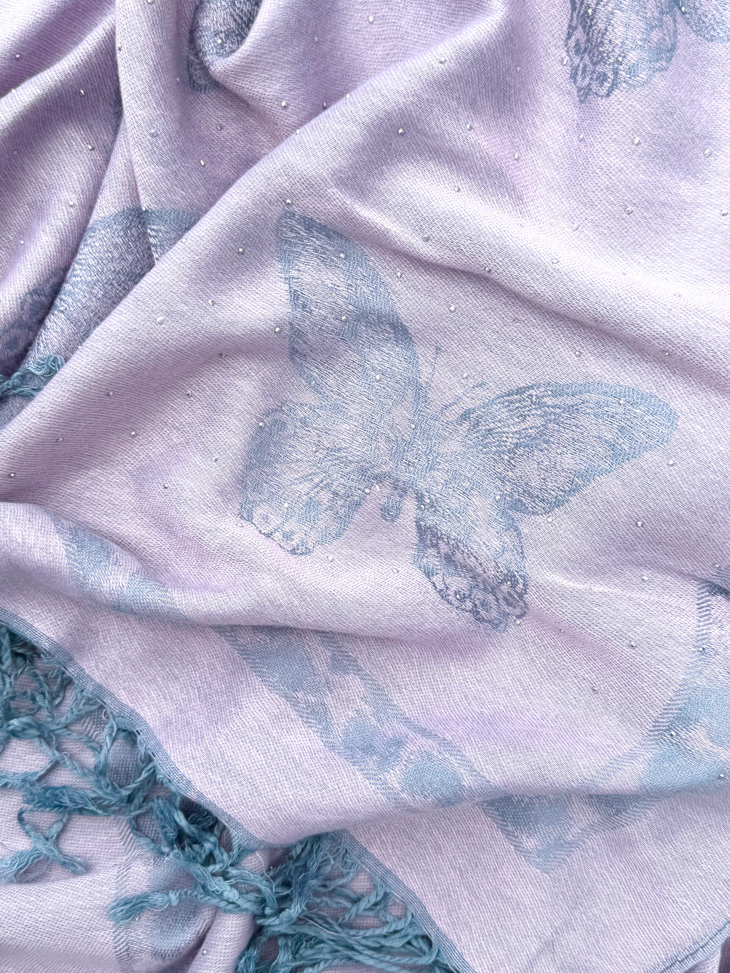 Butterfly Sparkly Rhinestone Pashmina